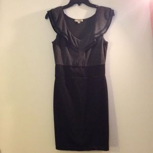 Layered ruffle business dress